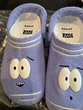 CROCS Purple Terry Cloth Character Clogs